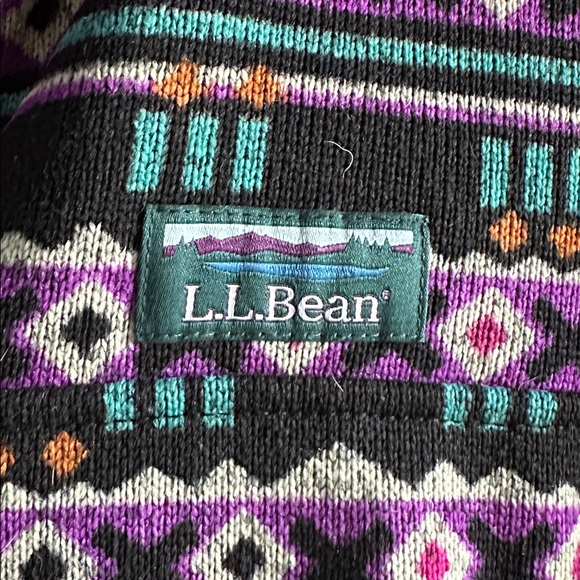 L.L. Bean - ladies fleece pullover size S small - multicolor - Picture 4 of 5